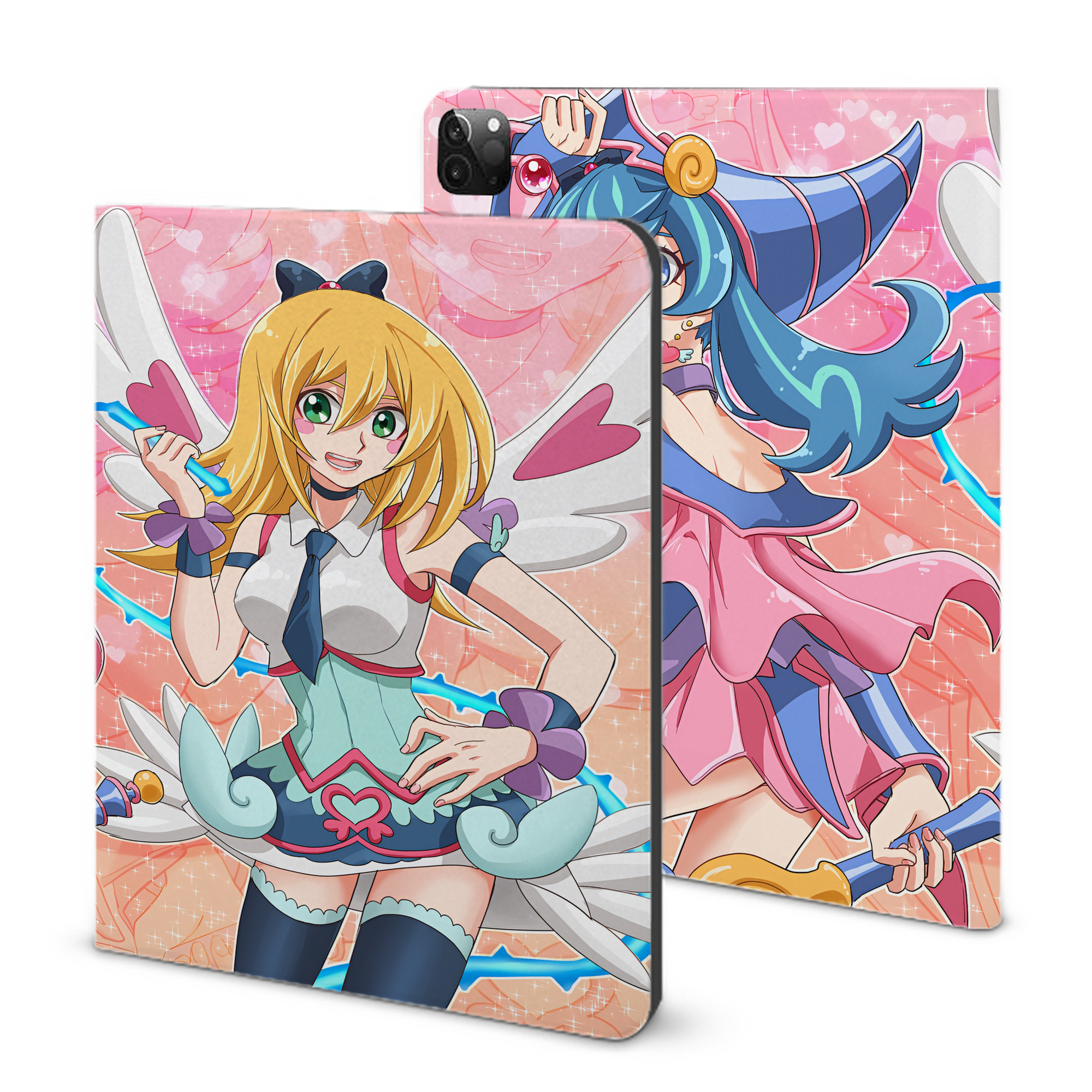 （画像用） 遊☆戯☆王 Yu-Gi-Oh! IPadケース ペンホルダー付き ブックスタイルデザイン